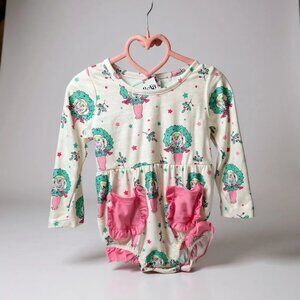 CIndy Lou Christmas Romper NWT